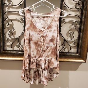 High -Low Tye Dye Top